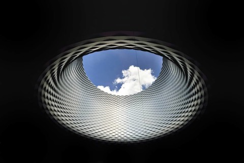 Modern architecture facade made of 14