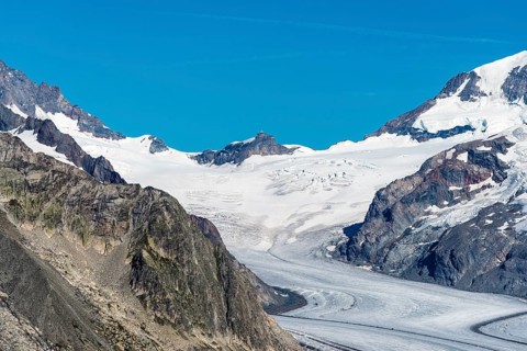 Jungfraujoch in the summer