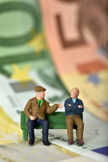 Pensioners on a bench