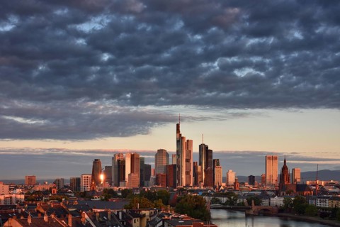 Alte Brucke bridge in front of Skyline