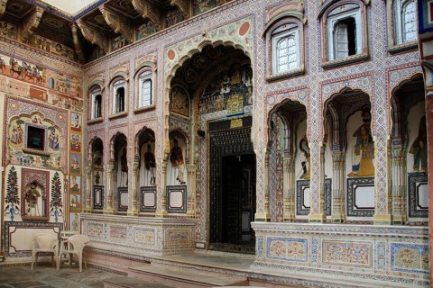 Courtyard of Dr. Ramnath A. Podar Haveli Museum