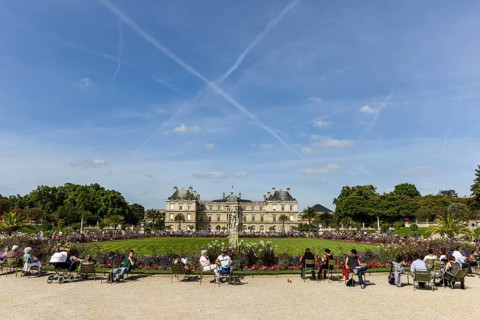 Palais du Luxembourg in the Jardin du Luxembourg