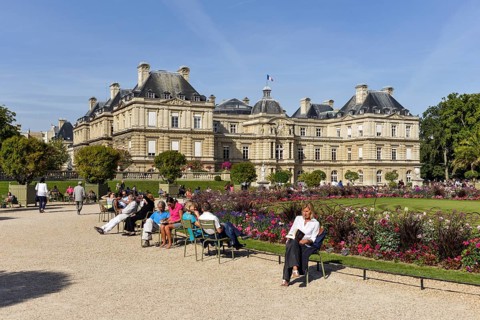 Palais du Luxembourg in the Jardin du Luxembourg