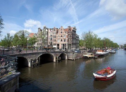 Houses on the Prinsengracht canal