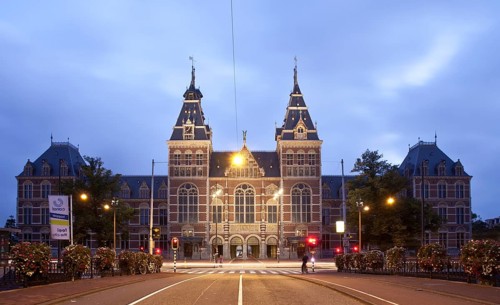 Rijksmuseum museum at twilight