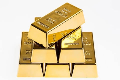 Stack of 200g gold bars