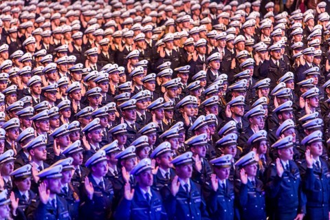 Swearing-in of the police inspector candidates