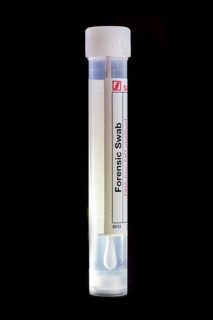 Forensic cotton swab for securing DNA