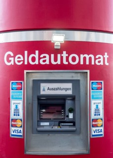 ATM for various credit cards