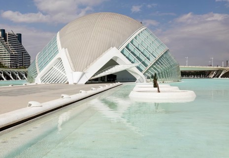 City of Arts and Sciences with the Hemisferic IMAX cinema