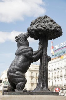 Sculpture Bear and the Madrono Tree