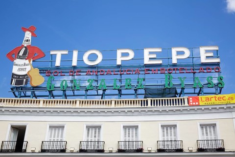 Tio Pepe sign in Sol Square