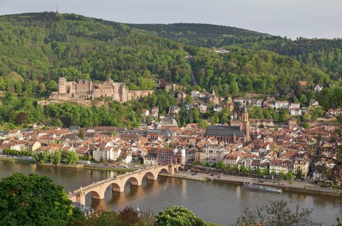 View over the city from the Philosophenweg