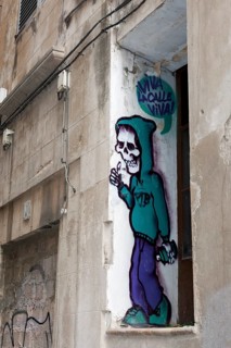 Sprayer with skull-face