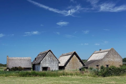 Replica of medieval fishermen's houses