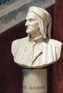 Bust of the poet Dante Alighieri
