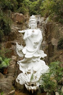 Statue of the Buddhist goddess Gunayin or Kwan Giu or Kaun Kam