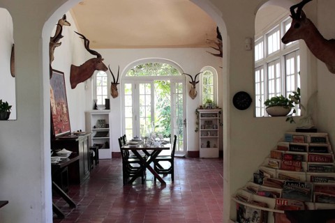 Dining area in the Ernest Hemingway house