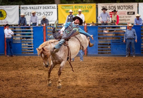 Bareback bronc competition
