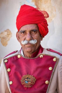 Elderly Rajasthan man