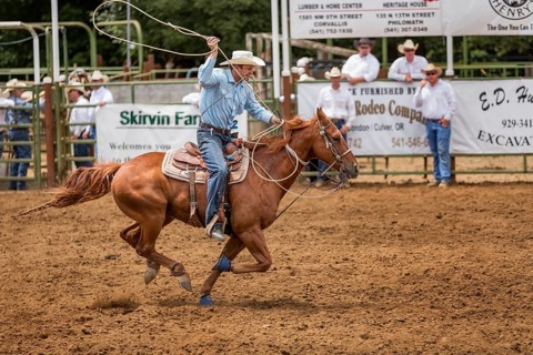Calf Roping competition