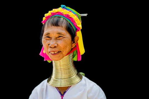 Senior Kayan hill tribe woman