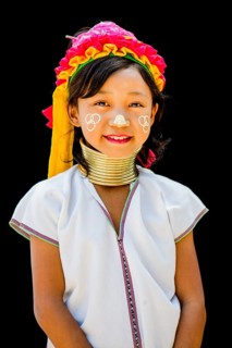 Kayan hill tribe girl