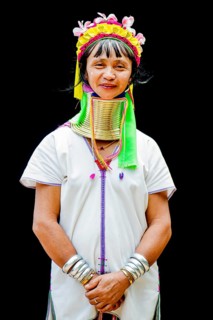 Senior Kayan hill tribe woman