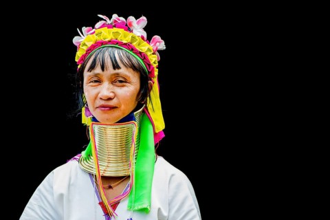 Senior Kayan hill tribe woman