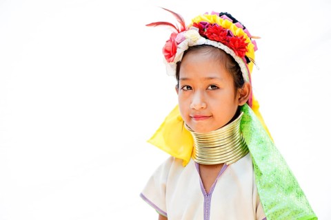 Kayan hill tribe girl