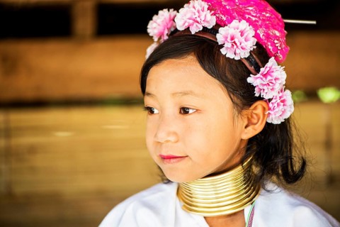 Kayan hill tribe girl