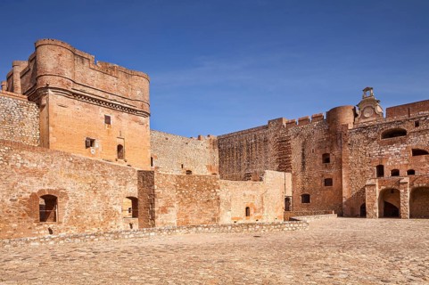 Interior courtyard at Fort de Salses