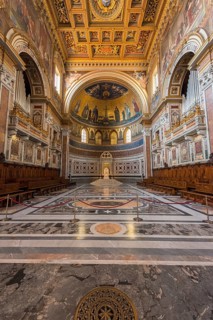 Inside the Archbasilica of St. John Lateran