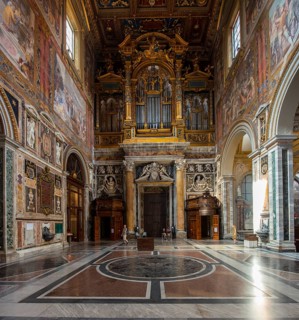 Inside the Archbasilica of St. John Lateran