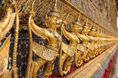Golden statues