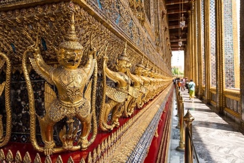 Golden statues
