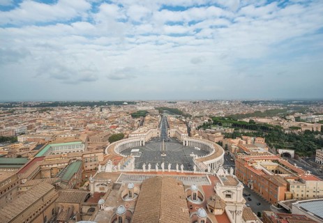View from the dome of St. Peter's Basilica