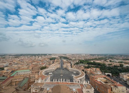 View from the dome of St. Peter's Basilica