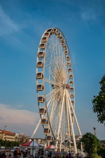 Ferris wheel at the Asiatique Riverfront promenade