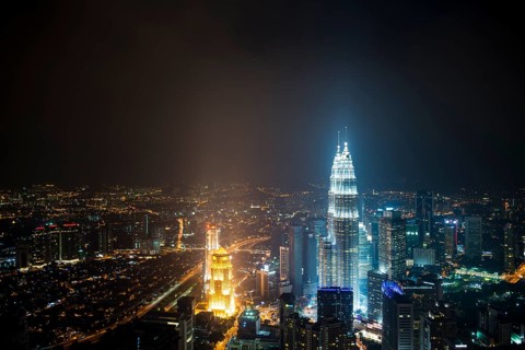 Skyline at night
