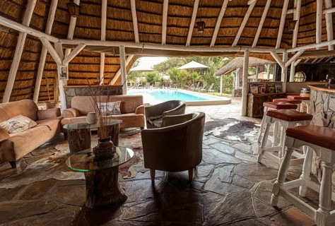 Bar in the Elegant Farmstead hotel in Okahandja