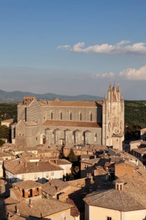 View over the historic centre with Santa Maria Cathedral