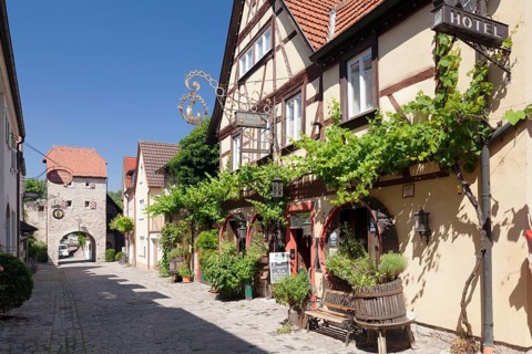 Restaurants in the Maingasse street
