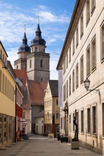 City Church of the Holy Trinity and the art museum of Bayreuth