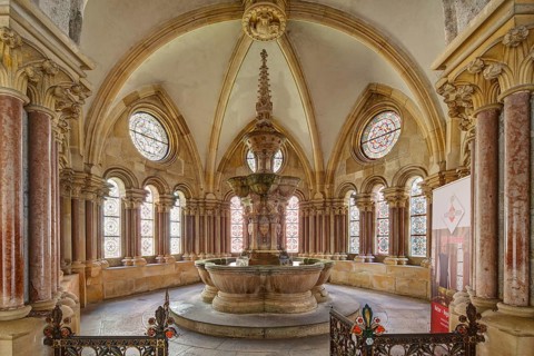 Indoor fountain in the cloister
