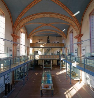 Shipping and shipbuilding museum in the nave of the former Wolfgang Church