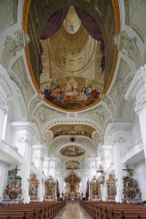 Interior of the monastery church of St. Verena