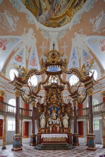 Chancel with the altar