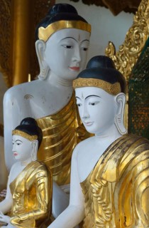 Group of Buddha statues