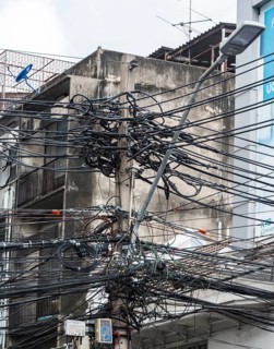 Chaotic power lines